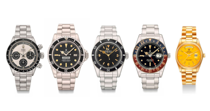 The top 5 of the top 10 Rolexes
