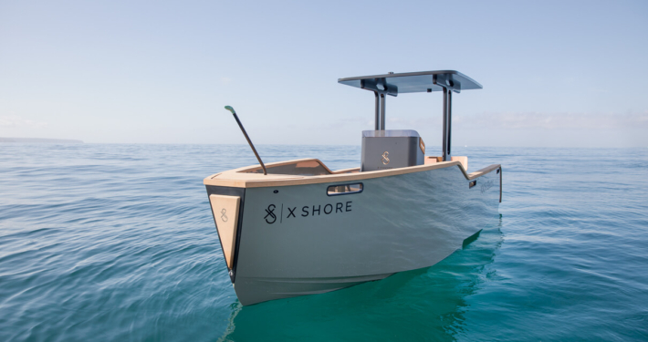 Picture of the X Shore Craft. An 100% eclectic boat