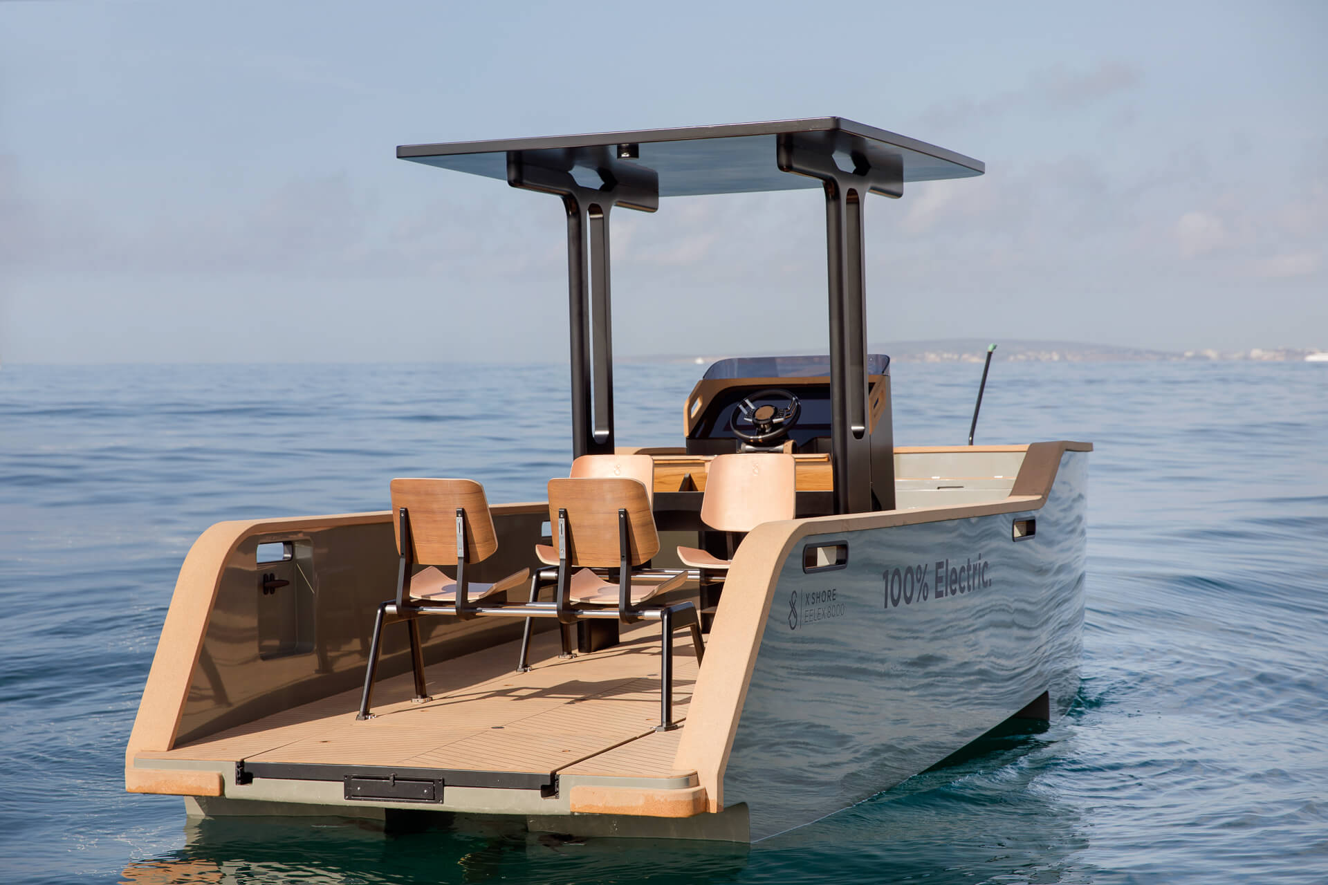 Picture of the X Shore Craft. An 100% eclectic boat. Overview