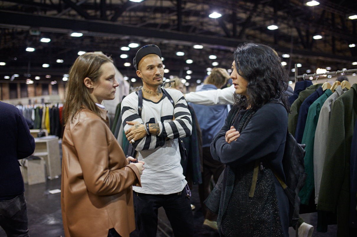 Maren Wiebus and Daniel Padilla Werner in the main hall of SEEK trade show