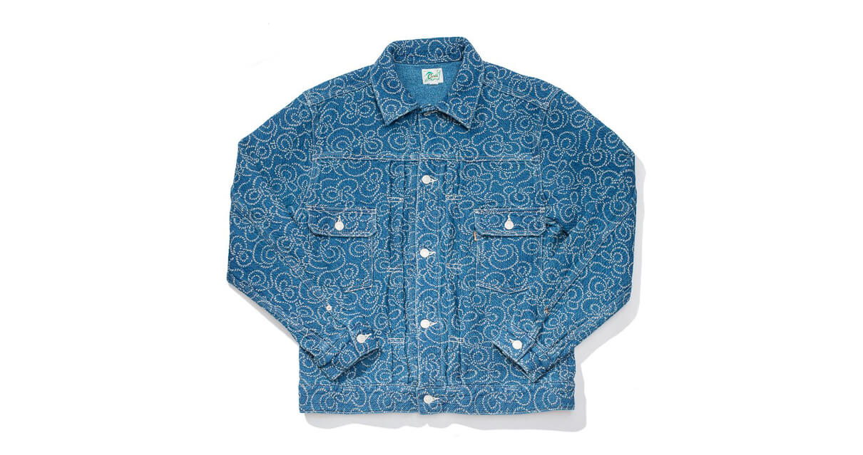 Calee Type II Double jacquard denim jacket.