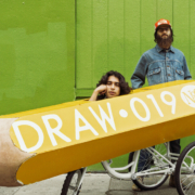 Levi’s Vintage Clothing spring summer 2020 lookbook. The completed soapbox racer. A giant pencil on wheels. Hero Image