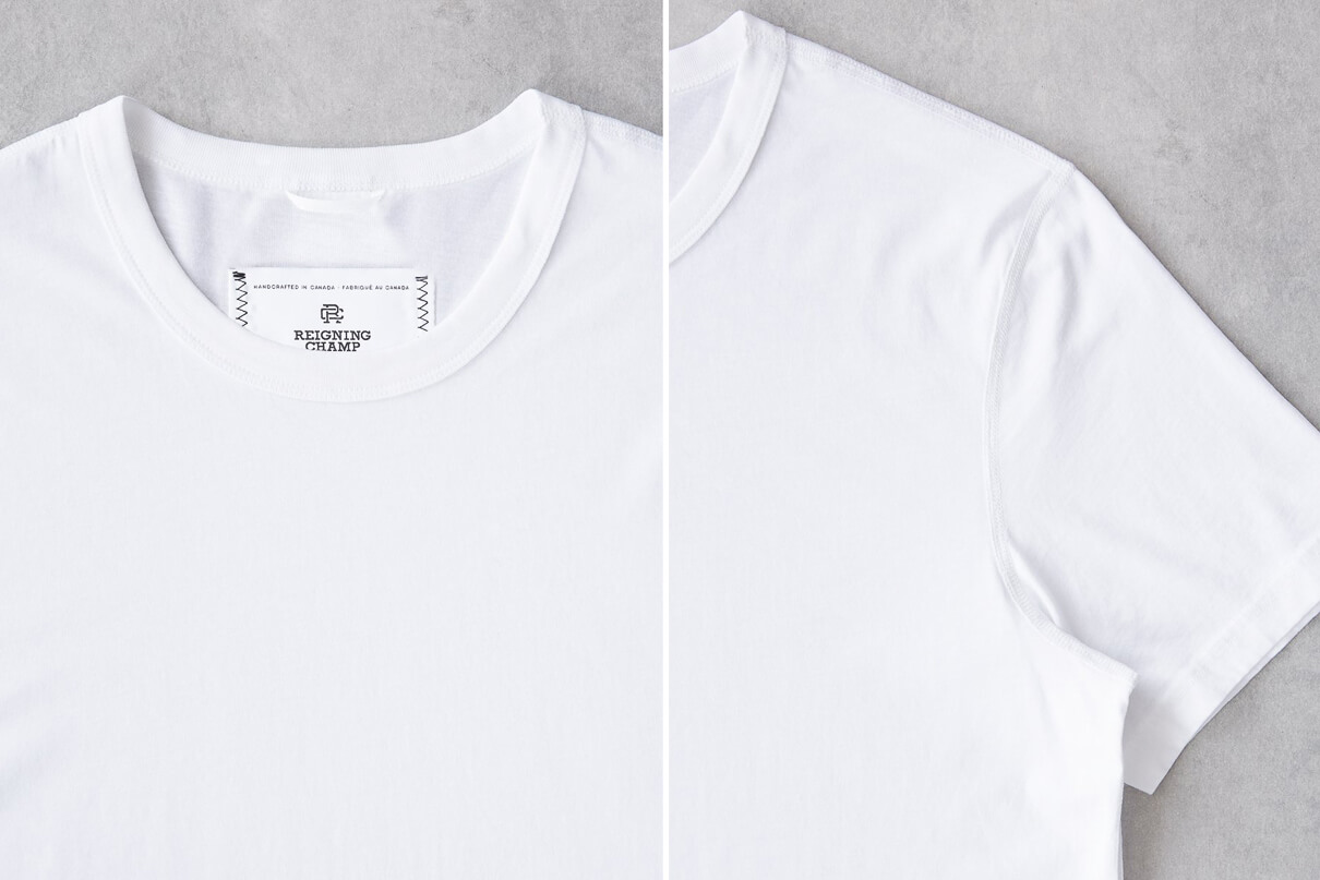 5 White T-Shirts, Perfect for Selvedge Denim.